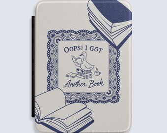 Vintage Reader Duck Kindle Cover – "Oops! I Got Another Book" Case