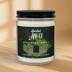 Custom "Spirited Away" Studio Ghibli Inspired Forest Scented Candle (4oz & 9oz) image 4