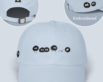 Studio Ghibli Embroidered Hat - No-Face & Susuwatari (Soot Sprites)