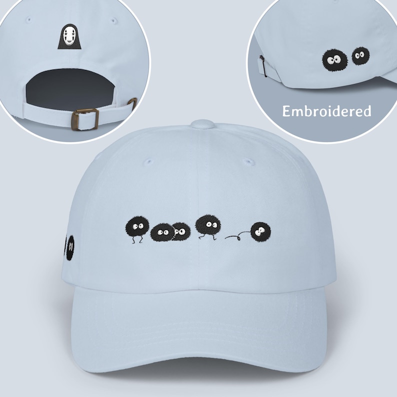 Studio Ghibli Embroidered Hat - No-Face & Susuwatari (Soot Sprites) immagine 1