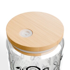Studio Ghibli Illustrations Sipper Glass | Totoro, Spirited Away, Kiki's Delivery Service, etc., Straw Glass image 3