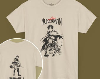 Attack on Titan Levi Ackerman Sketch Tee – Anime Manga Apparel