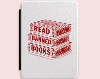 Read Banned Books Kindle Case – Vintage Stack eReader Cover (Paperwhite)