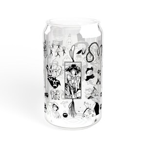 Studio Ghibli Illustrations Sipper Glass | Totoro, Spirited Away, Kiki's Delivery Service, etc., Straw Glass image 4