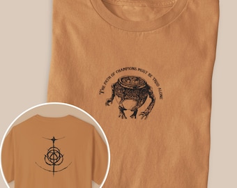 Elden Ring Champion Jar Tee | Minimal Jar Bairn Graphic Shirt