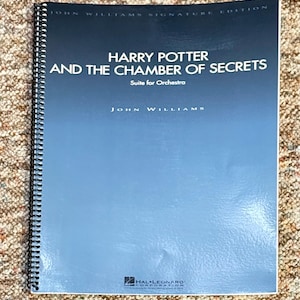 2002 Hal Leonard Harry Potter and the Chamber of Secrets Orchestral Score- New- Free Ship!