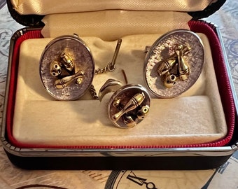 Mens Cufflinks and Tie Tacs- Foster Bowling