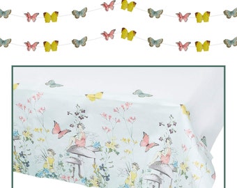 Fairy Table Cover & Butterfly Bunting Bundle