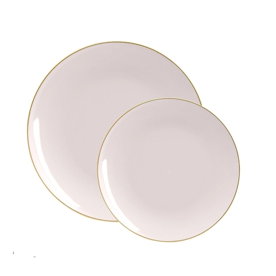 Large plastic top dinner plates