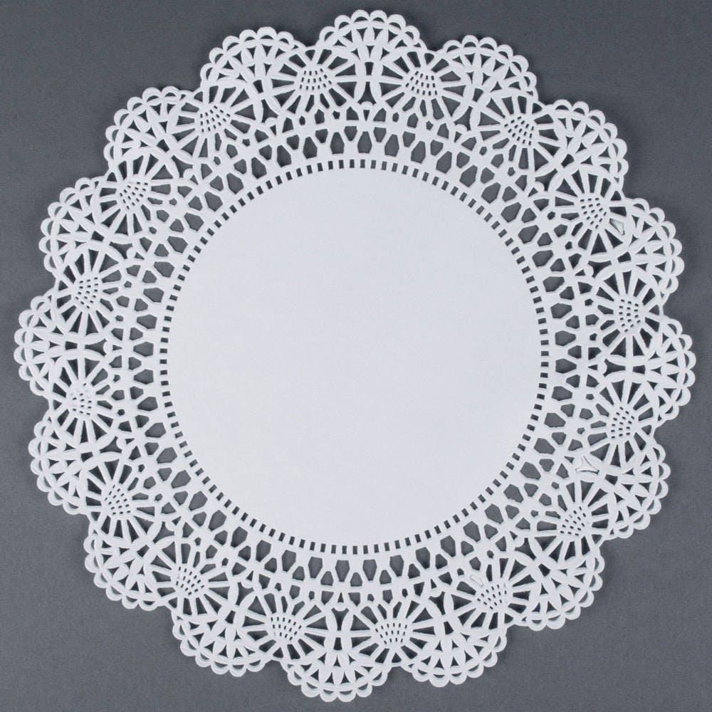150 White Lace Paper Doilies 8 Inch Round . Wedding Decor Etsy
