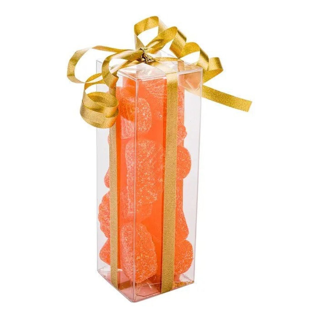 Clear Plastic Favor Box ,tuck Top, Pop & Lock Bottom 1 1/2 X 1 1/2 X 5