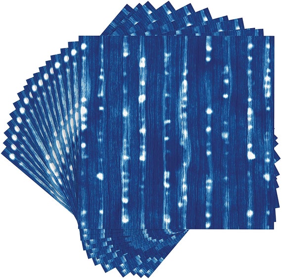 Shibori Beverage Napkins, 5", Blue Il_570xn