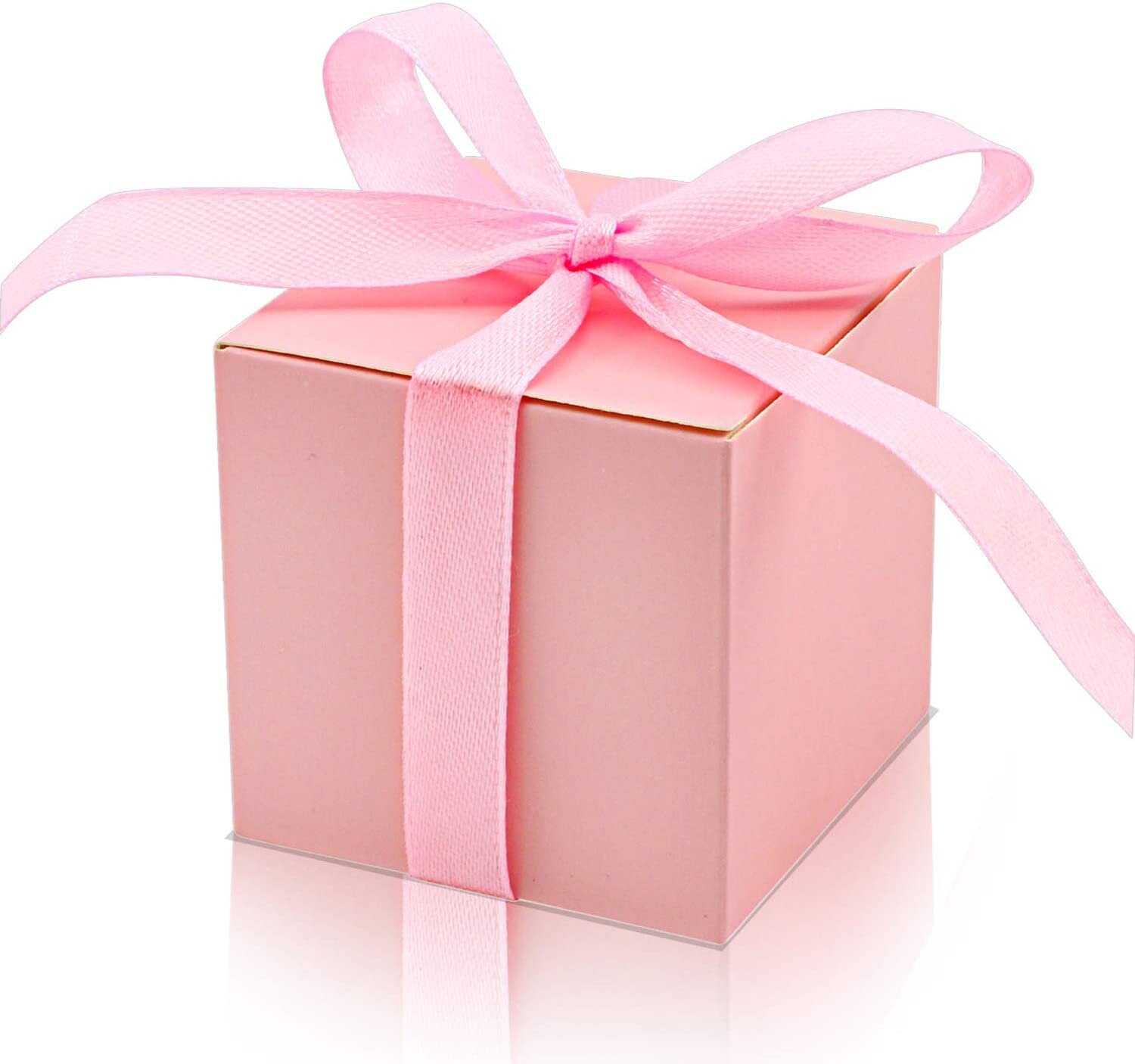 25 Favor Boxes Pink Favor Boxes Box size 2 x 2 x Etsy