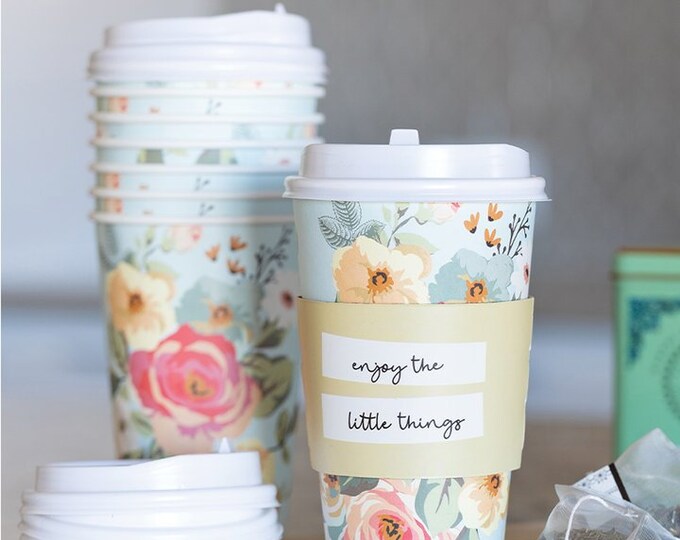 FLORAL Togo CUPS 8 CT Etsy