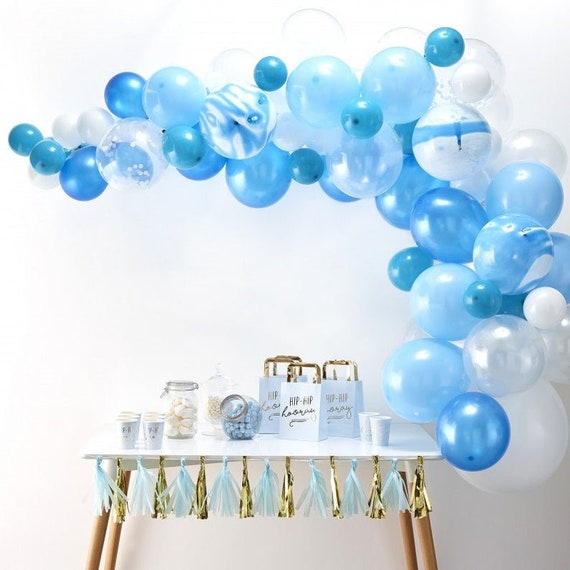 Blue Balloon Garland Kit 70 Balloons Etsy Nederland