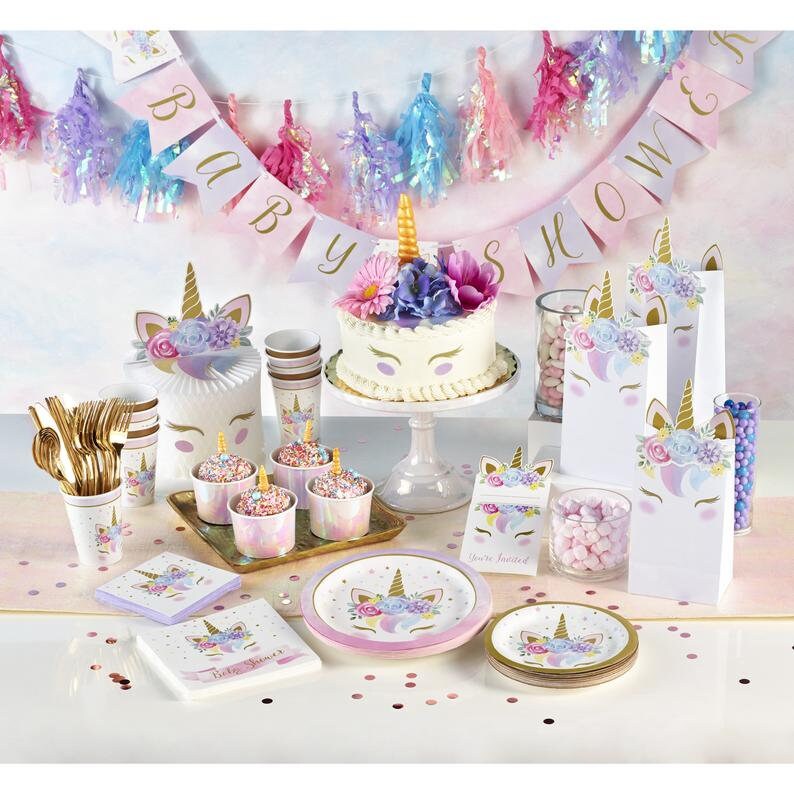 Unicorn Pastel Baby Shower Luncheon Napkins UNICORN BABY SHOWER