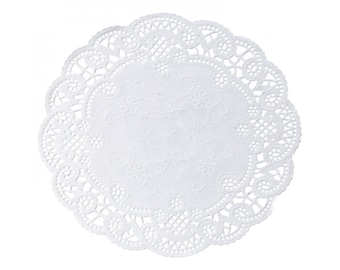 50 French Lace Doilies 8 inch stylishly, romantic paper doilies