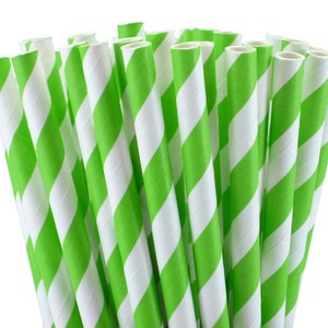 Paper Straws -  Party Straws - Party Favors  Striped Paper Straws 25 pcs  Vintage inspired paper straws. Paper straws add a splash of color