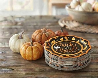 Fall Paper Plate Size:  10.5", perfect for holidays