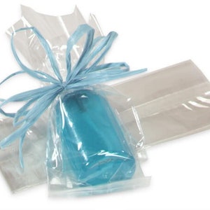 Clear Cello Bags with Gusset, 2.5x2x6", 10 Pack