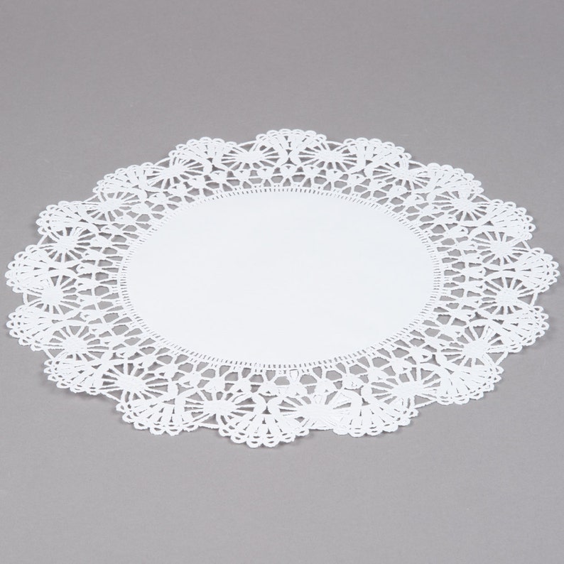 50 8 WHITE Paper Lace Doilies Wedding Decor Bridal Etsy