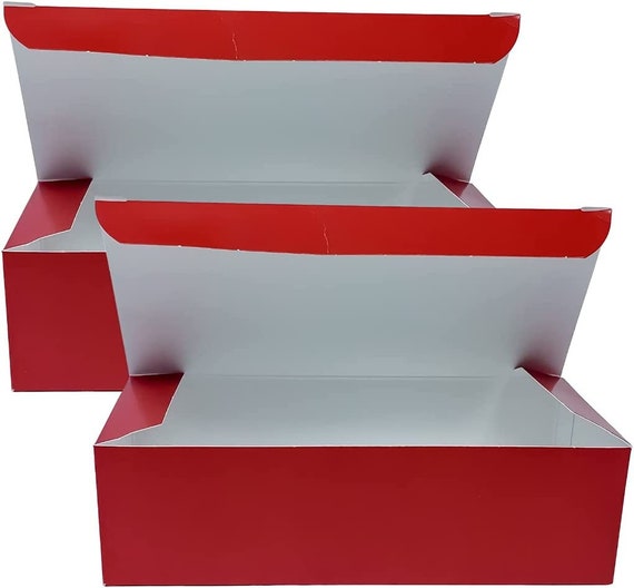 PKGSMART Large Gift Boxes With Ribbons, 5 White Gift Boxes With Magnetic Lids 13 5x9x4 1 Inches