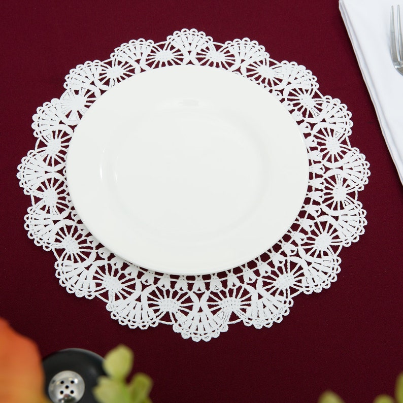 50 8 WHITE Paper Lace Doilies Wedding Decor Bridal Etsy