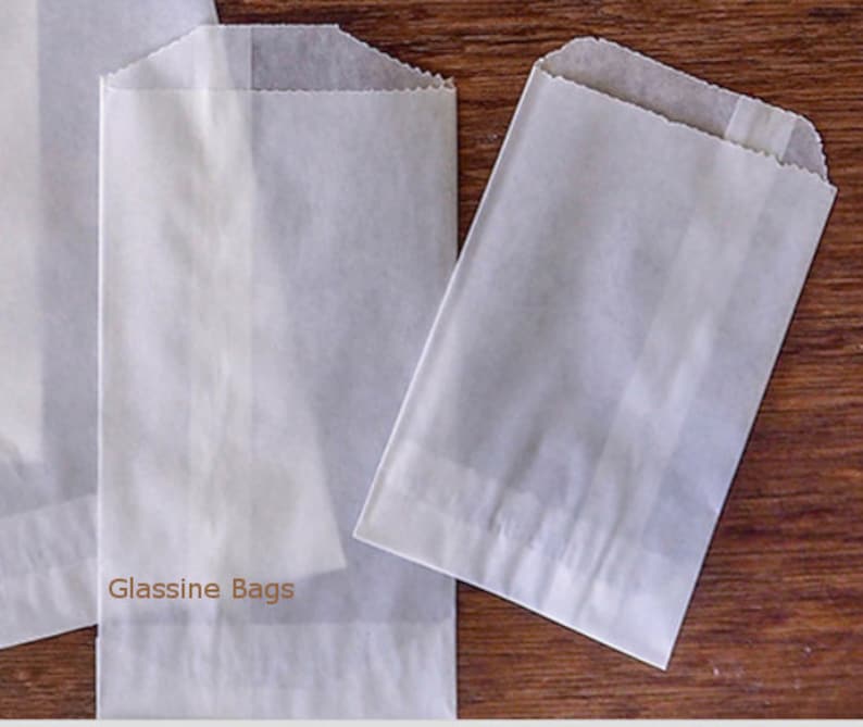 50 Glassine Bags Flat 4.5 x 6.75 Medium 1/2 Lb Favor Etsy