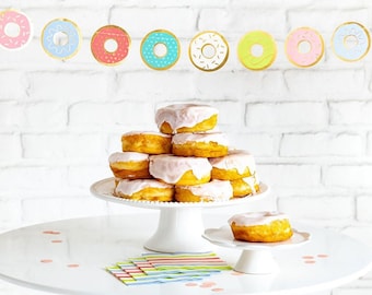 Donut Banner , Donut Party Decor , Donut Decorations , Donut Party Supplies ,Donut Birthday , Donut Garland