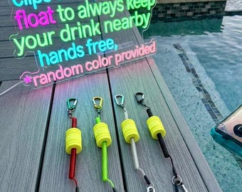 Portabebidas flotante plegable (correa flotante) para piscinas, lagos, barcos y fiestas.