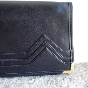 80s Leather CLUTCH // Vintage Italian image 2