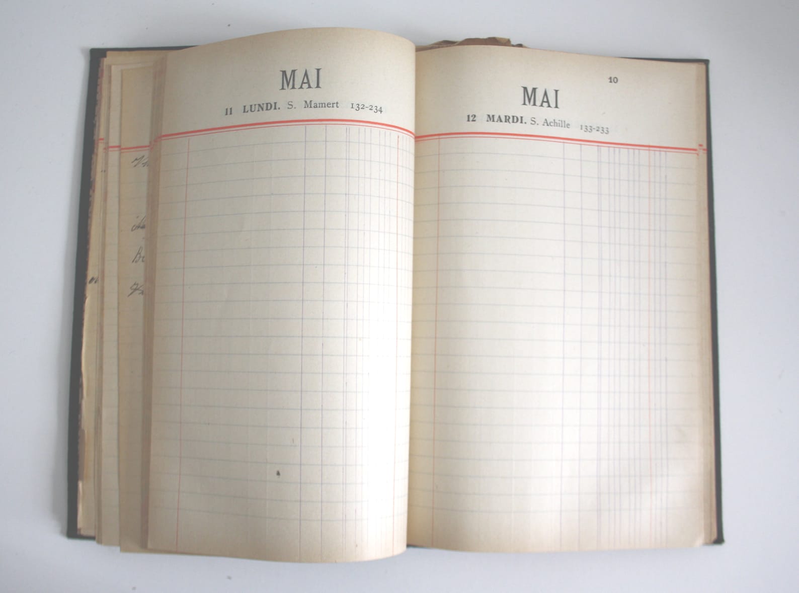 ANTIQUE French Notebook // Journal // Ledger // Diary// 1936 Etsy