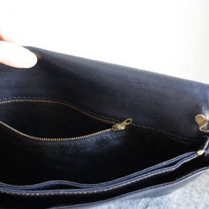 80s Leather CLUTCH // Vintage Italian image 4