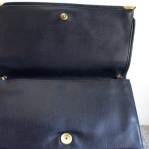 80s Leather CLUTCH // Vintage Italian image 5