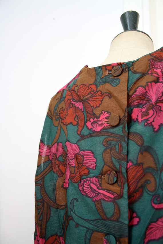 TIGER LILY. Vintage Floral dress // 1960s swing d… - image 4