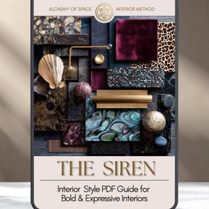 Guide de style d'intérieur de sirène | Cadre de conception de maison audacieux et expressif (téléchargement PDF)