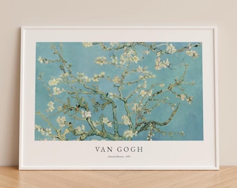 Van Gogh Mandelblüte Print | Vintage Impressionist Floral Museumswandkunst