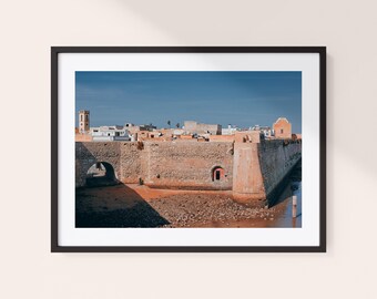 Grafika z architekturą arabską | El-Dżadida, Maroko | Sztuka ścienna twierdzy nadbrzeżnej