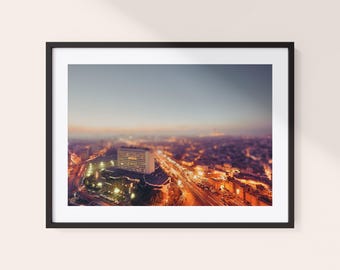 Wydruk fotografii Casablanki | Maroko, zmierzch, przesunięcie | Sztuka w salonie
