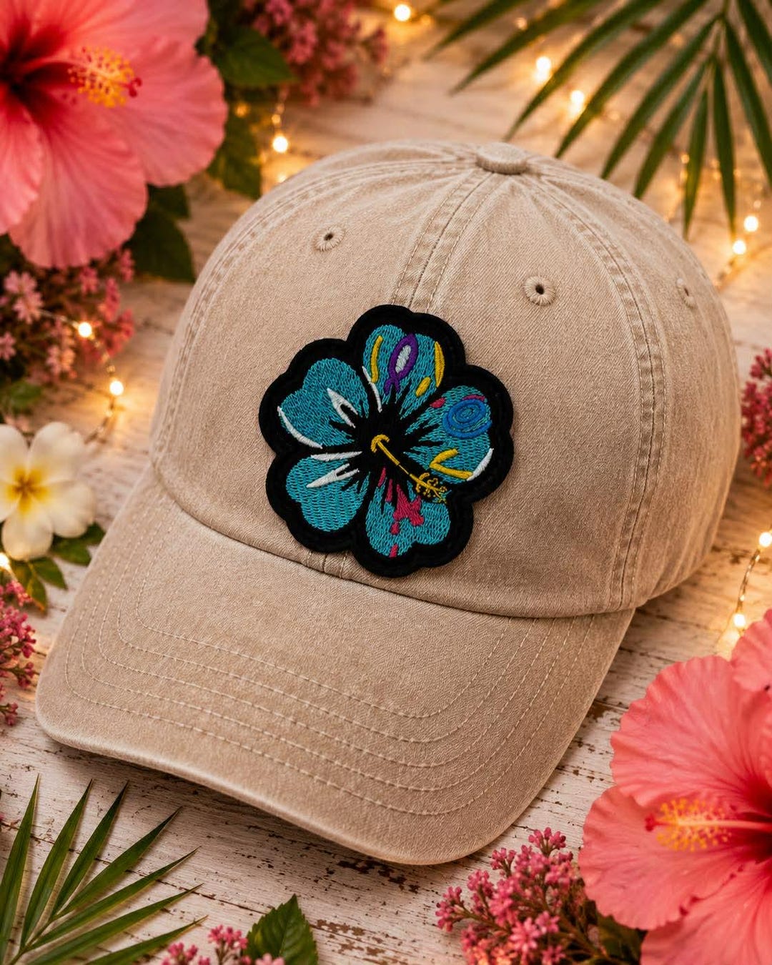Tropical Hibiscus Patch - Etsy
