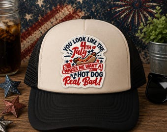 You Look Like the 4th of July Hot Dog Embroidered Patch
