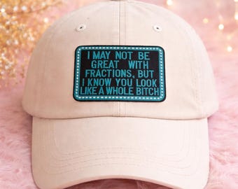 Sarcastic Math Patch: Funny Embroidered Iron On Patch for Hats, Jackets