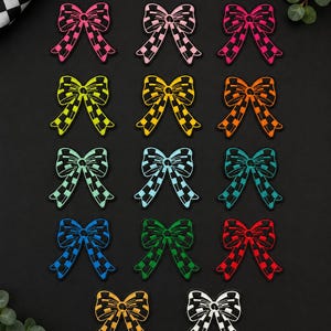 Checkerboard Bow Patch