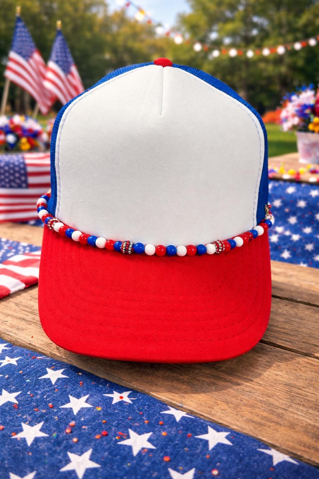 Usa Trucker Hat Chain - Etsy display picture 1