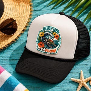 Just Go With The Flow Sea Turtle Patch