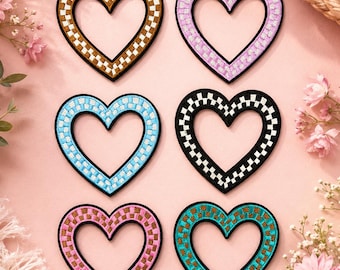 Checkerboard Heart Patch