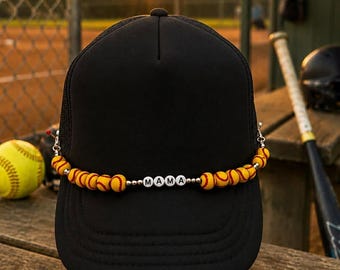 Softball Mama Beaded Hat Chain