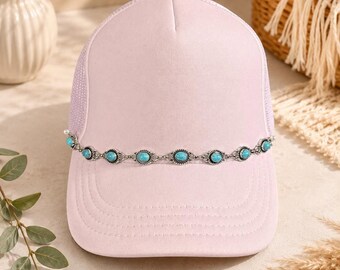 Turquoise Western Hat Chain