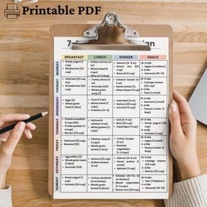 GLP-1 Meal Plan 7 Day Printable PDF, Ozempic Wegovy Diet Plan, Weight Loss Grocery List, What to Eat Guide, Low Appetite Diet image 11