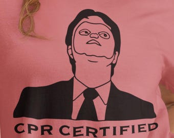 CPR Certified T-Shirt, Funny First Aid Graphic Tee, Medical Humor Shirt, EMT Nurse Gift, Short Sleeve & Long Sleeve Tee
